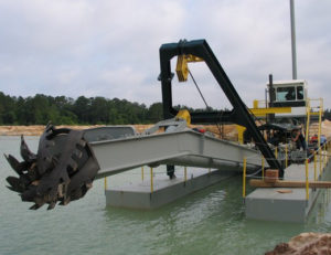 Dredging supply equipment in Texas